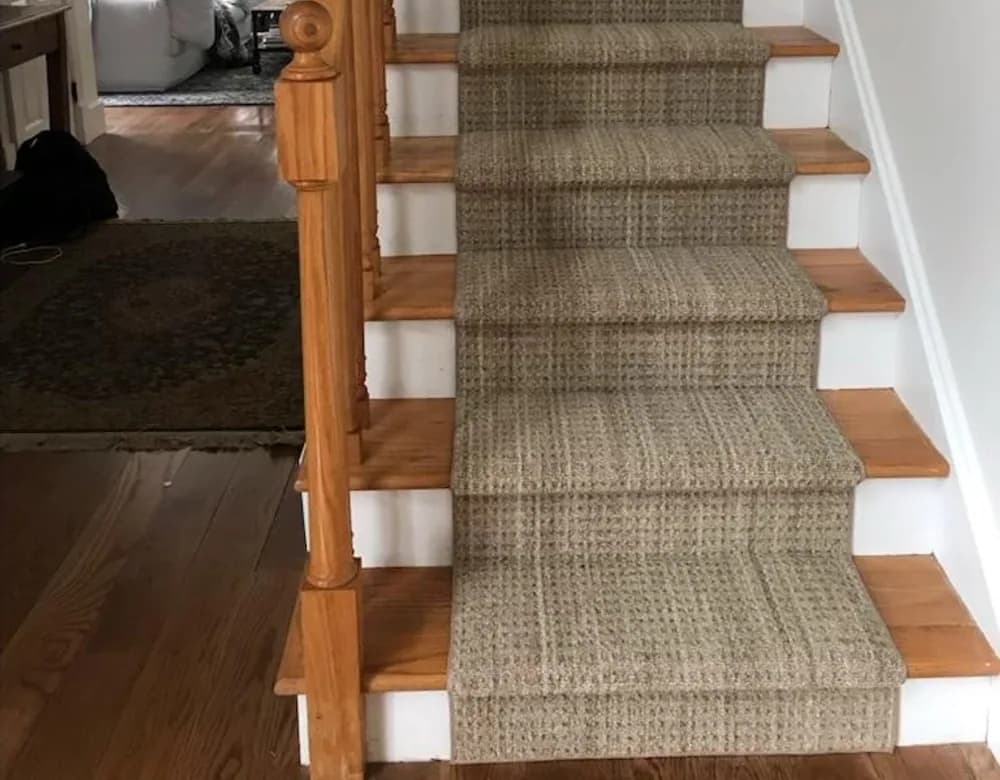Carpet stair runner installation in Connecticut
