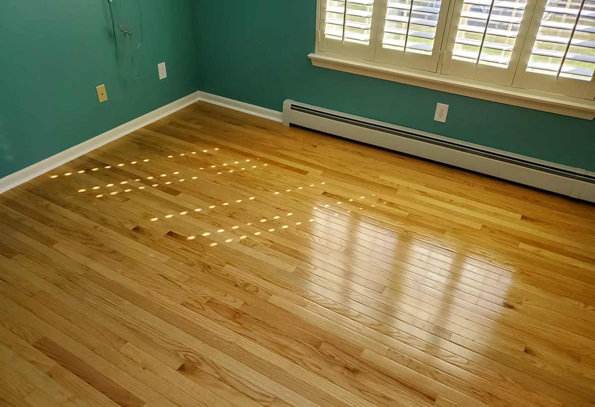 Polished hardwood flooring installed in Connecticut